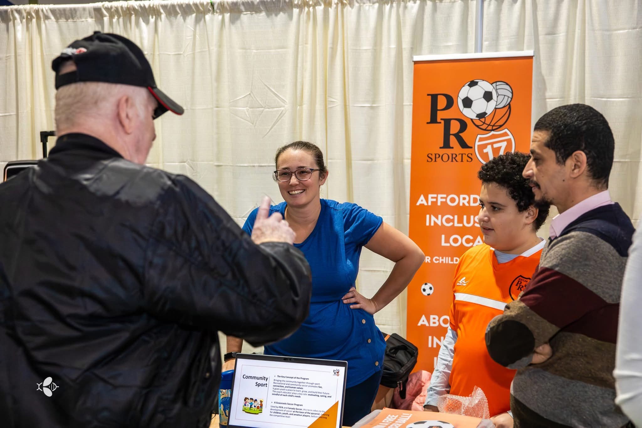 PRO17 booth with visitors