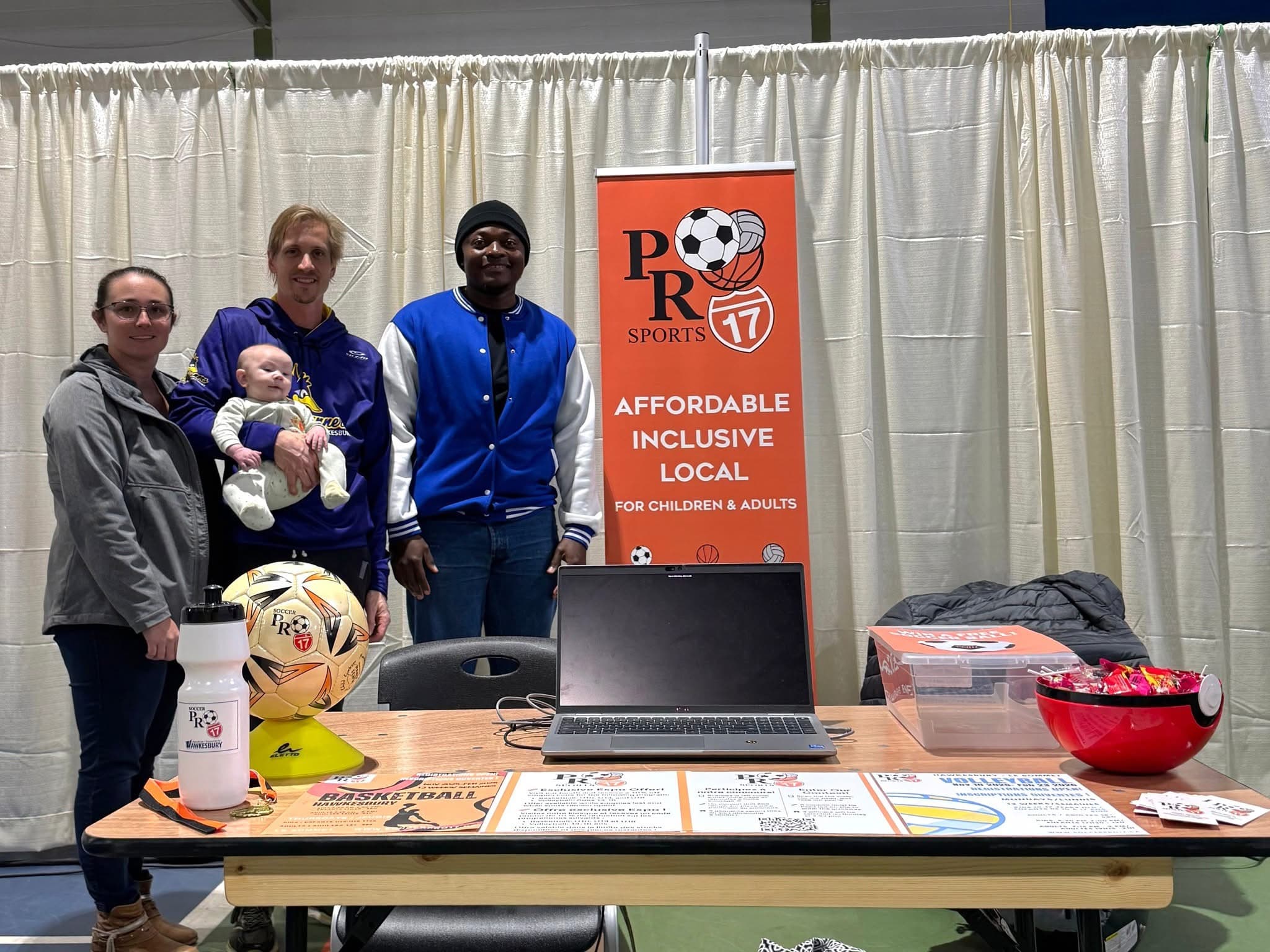 PRO17 staff at event booth