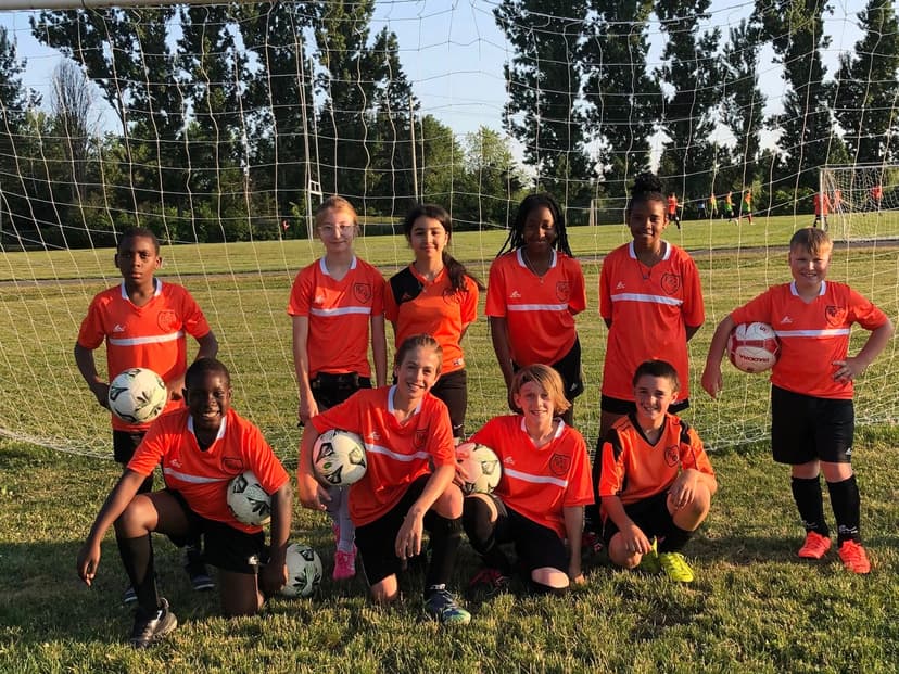 Soccer girls team