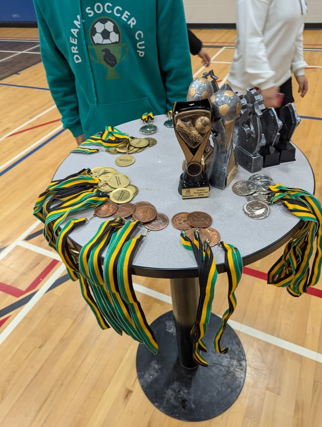Trophies closeup
